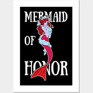 Mermaid Of Honor Posters and Art